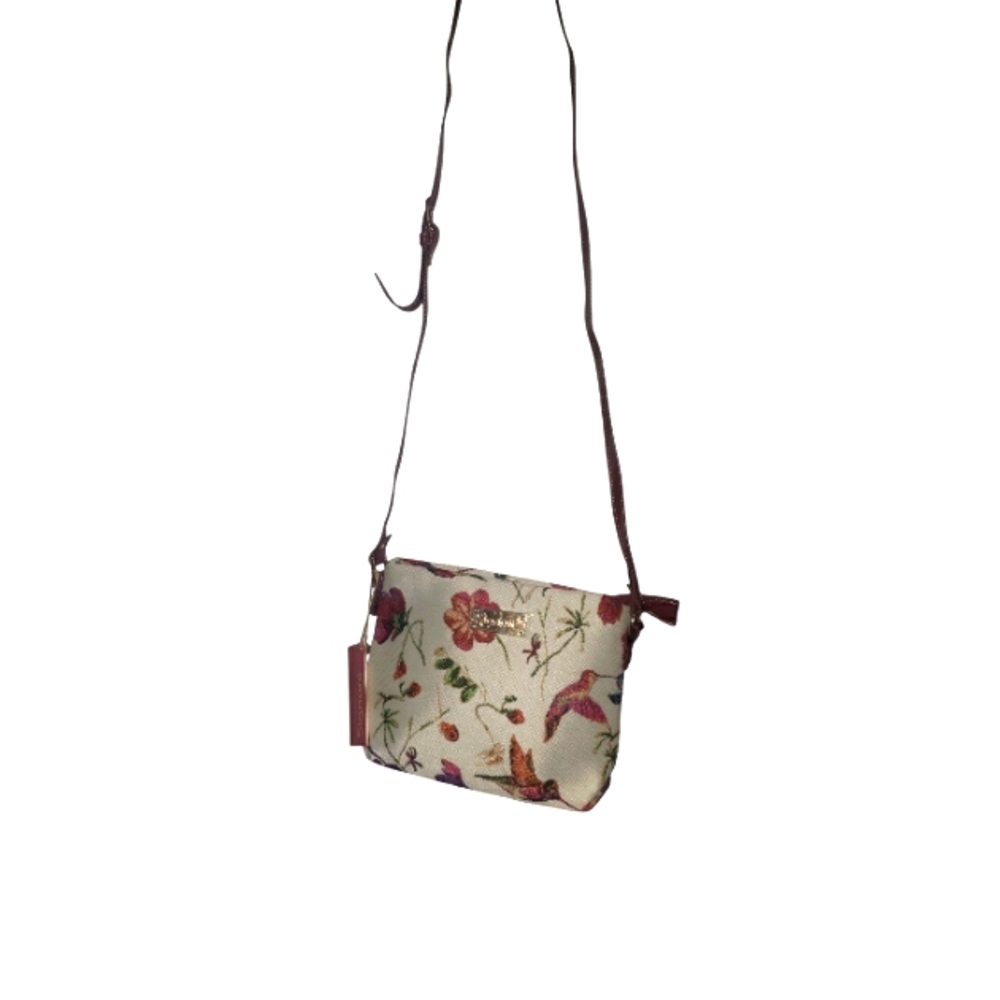 Tapestry Hummingbird, Floral Crossbody Bag NWT